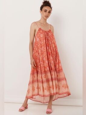 Spell & The Gypsy Love Story Strappy Midi Dress Size Large